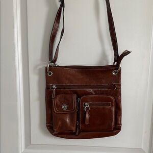 Brown Leather Crossbody Bag
